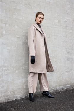 BTF Uldfrakke - 400035 - Dark Oakmeal Melange - Beige 